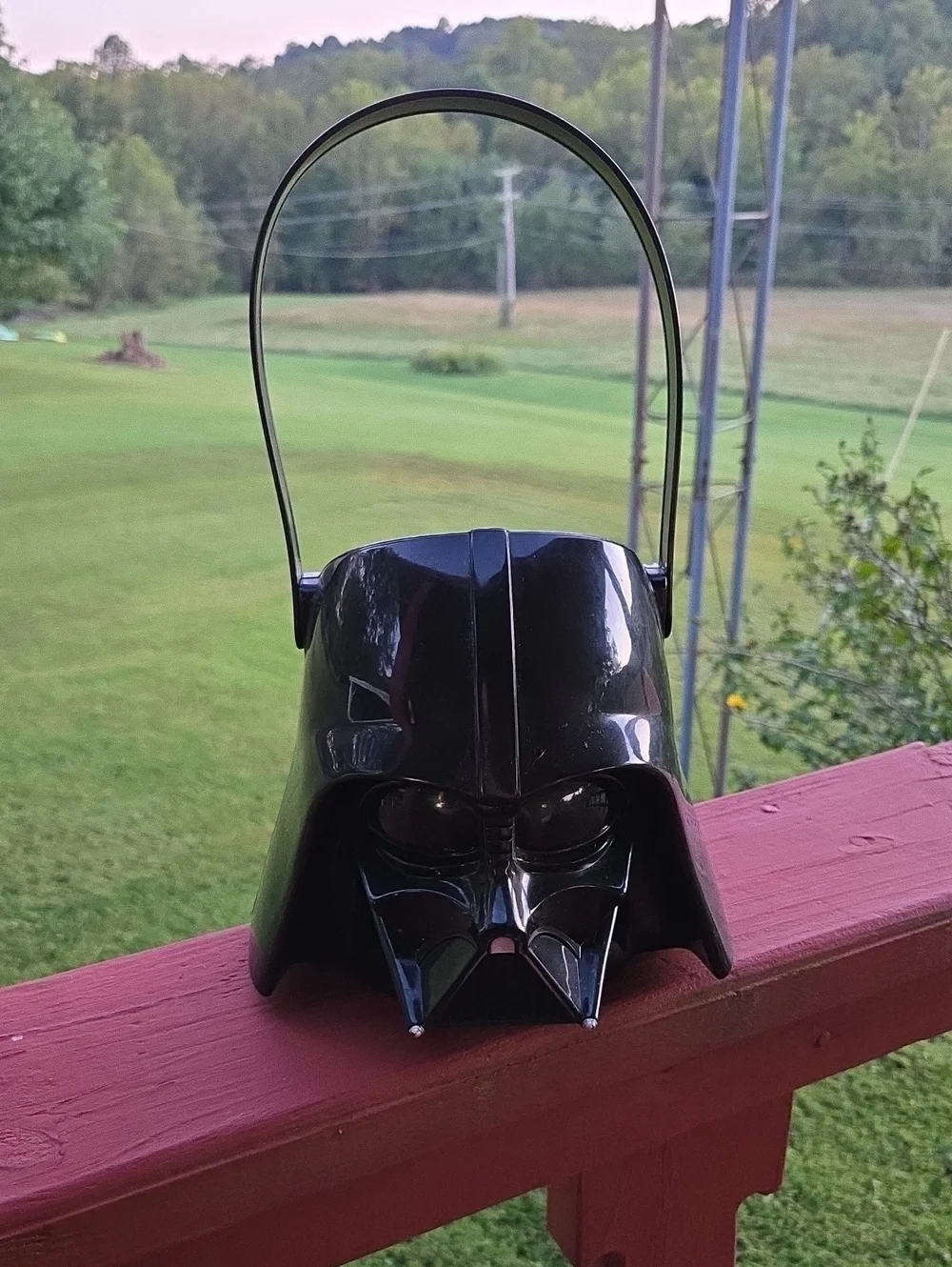 Darth Vader Style Candy Bucket Trick Or Treat - Black